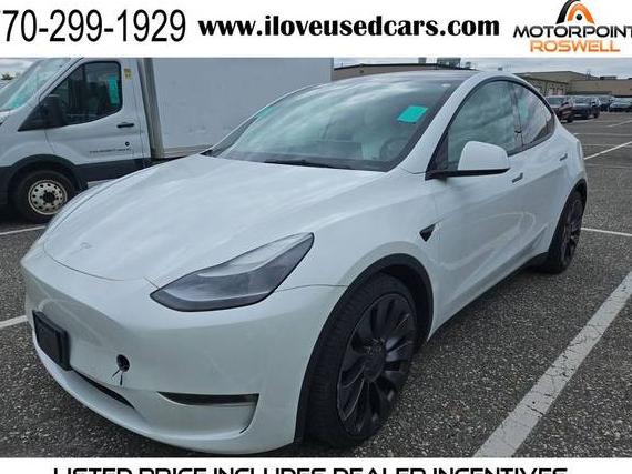 TESLA MODEL Y 2021 5YJYGDEF9MF248368 image